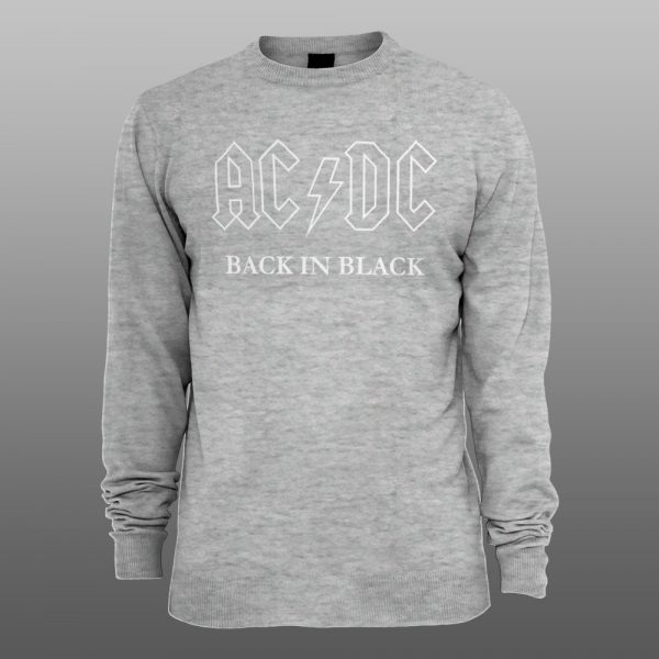 AC DC BLACK | muški i ženski duks (bela, crna, siva) - Image 3
