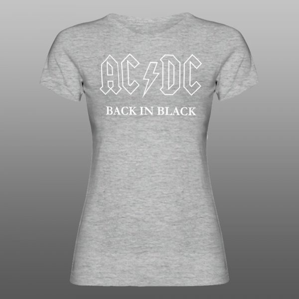 AC DC BLACK | muška i ženska majica (bela, crna, siva) - Image 6