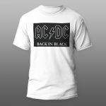AC DC BLACK | muška i ženska majica (bela, crna, siva)