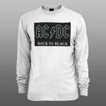 AC DC BLACK | muški i ženski duks (bela, crna, siva)