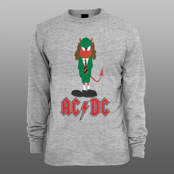 AC DC | muški i ženski duks (bela, crna, siva) - Image 3