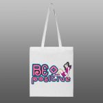 Be positive – beli/natur ceger sa štampom