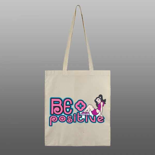 Be positive – beli/natur ceger sa štampom - Image 2