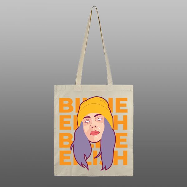 Billie Eilish1 – beli/natur ceger sa štampom - Image 2