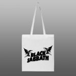 Black Sabbath – beli/natur ceger sa štampom