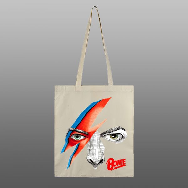 David Bowie3 – beli/natur ceger sa štampom - Image 2