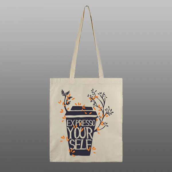 Expreso yourself – beli/natur ceger sa štampom - Image 2