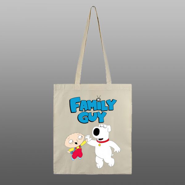 Family Guy7 – beli/natur ceger sa štampom - Image 2