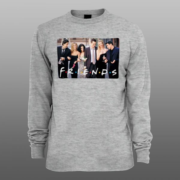 Friends 11 | muški i ženski duks (bela, crna, siva) - Image 3