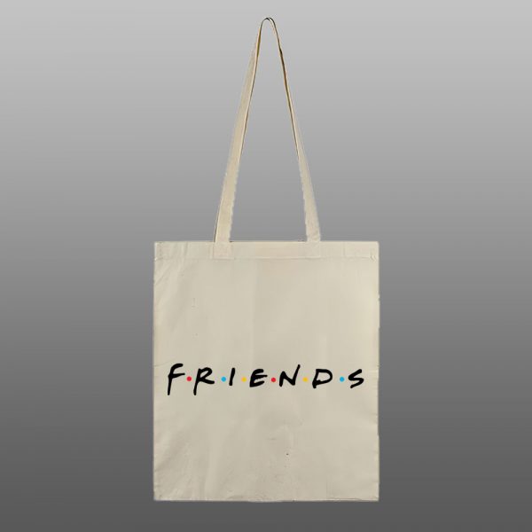 Friends9 logo – beli/natur ceger sa štampom - Image 2