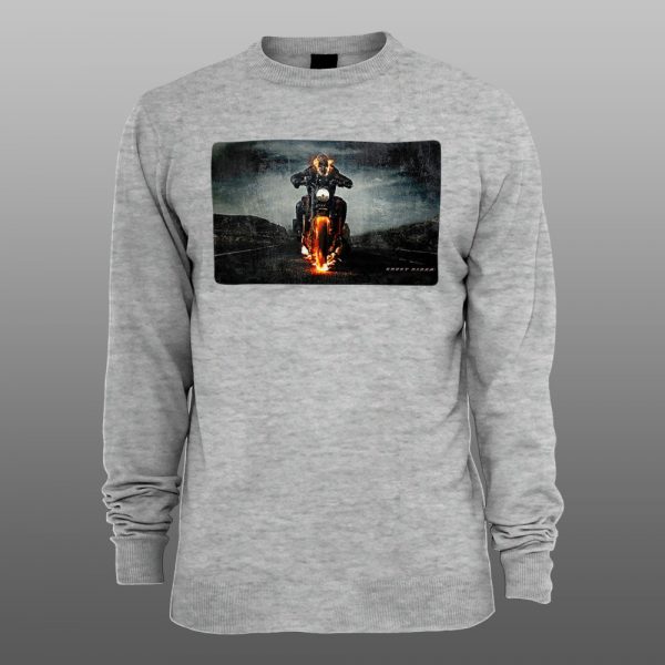 Ghost rider | muški i ženski duks (bela, crna, siva) - Image 3