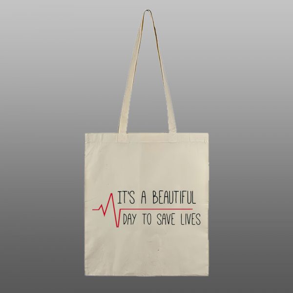 Grey's Anatomy2 – beli/natur ceger sa štampom - Image 2