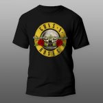 Guns and Roses | muška i ženska majica (bela, crna, siva) - Image 2