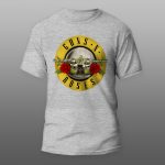 Guns and Roses | muška i ženska majica (bela, crna, siva) - Image 3