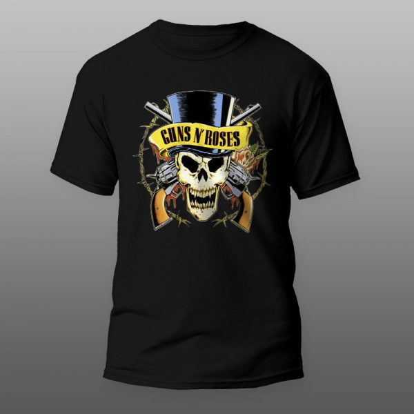 Guns and Roses2 | muška i ženska majica (bela, crna, siva) - Image 2