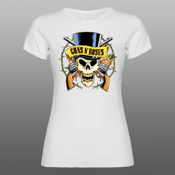 Guns and Roses2 | muška i ženska majica (bela, crna, siva) - Image 4