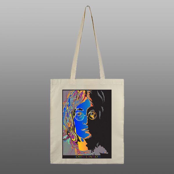 John_Lennon1 – beli/natur ceger sa štampom - Image 2