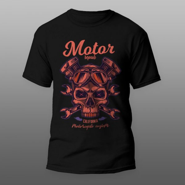 Motor repair | muška i ženska majica (bela, crna, siva) - Image 2