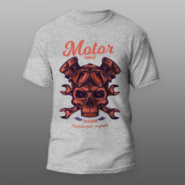 Motor repair | muška i ženska majica (bela, crna, siva) - Image 3