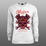 Motor repair | muški i ženski duks (bela, crna, siva)