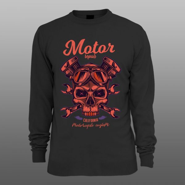 Motor repair | muški i ženski duks (bela, crna, siva) - Image 2