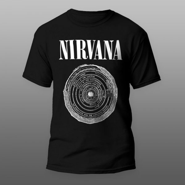 NIRVANA krug | muška i ženska majica (bela, crna, siva) - Image 2