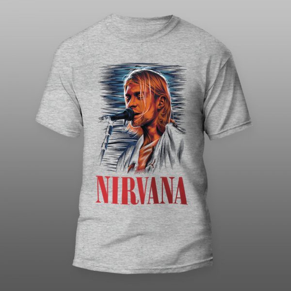 NIRVANA Kurt Cobein 1 | muška i ženska majica (bela, crna, siva) - Image 3