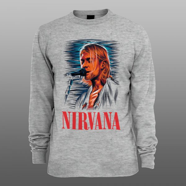 NIRVANA Kurt Cobein | muški i ženski duks (bela, crna, siva) - Image 3