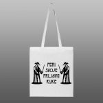 PERI SVOJE PRLJAVE RUKE – beli/natur ceger sa štampom