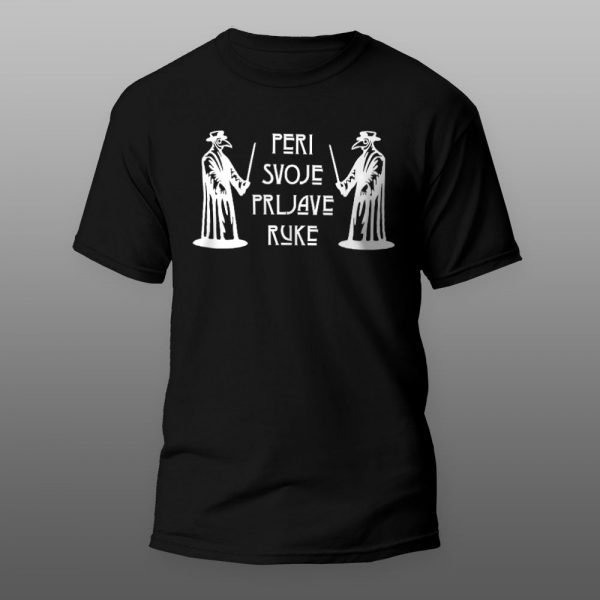 PERI SVOJE RUKE | muška i ženska majica (bela, crna, siva) - Image 2