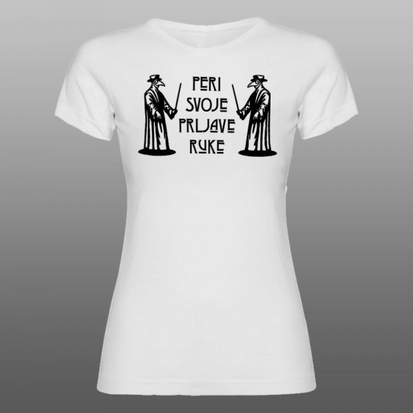 PERI SVOJE RUKE | muška i ženska majica (bela, crna, siva) - Image 4