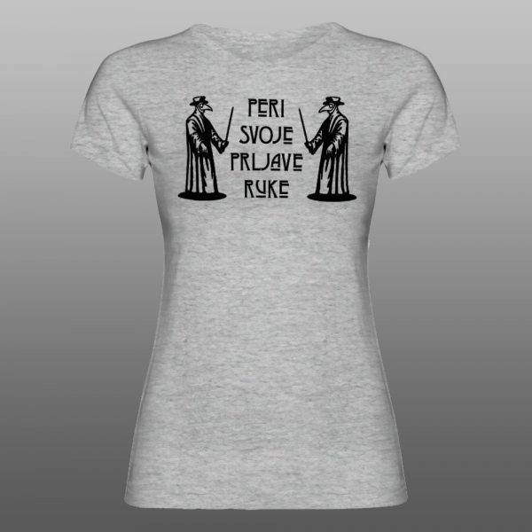 PERI SVOJE RUKE | muška i ženska majica (bela, crna, siva) - Image 6