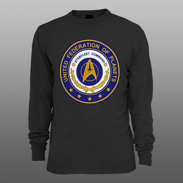 Star Trek logo4 | muški i ženski duks (bela, crna, siva) - Image 2