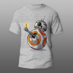 Star Wars BB-8 0 | muška i ženska majica (bela, crna, siva) - Image 3