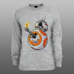 Star Wars BB-8 | muški i ženski duks (bela, crna, siva) - Image 3