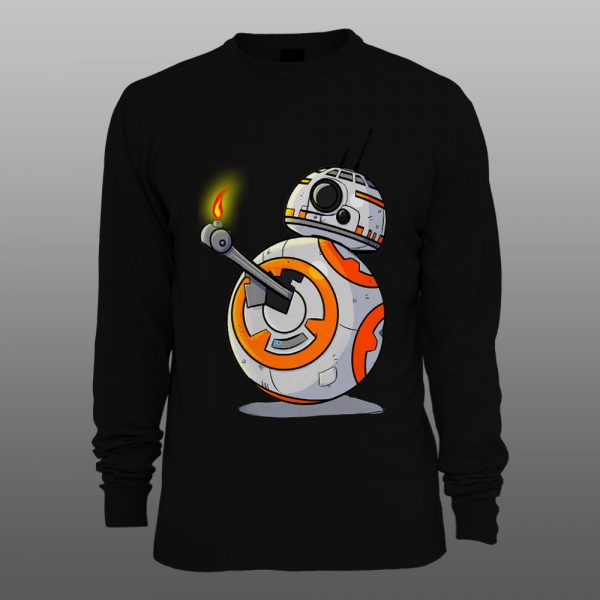 Star Wars BB-8 | muški i ženski duks (bela, crna, siva) - Image 2