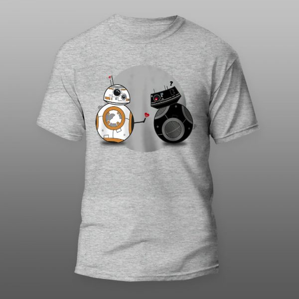 Star Wars BB-8 2 | muška i ženska majica (bela, crna, siva) - Image 3