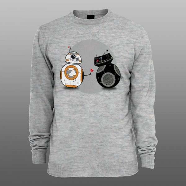 Star Wars BB-8 | muški i ženski duks (bela, crna, siva) - Image 3