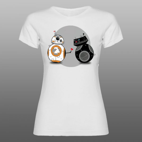 Star Wars BB-8 2 | muška i ženska majica (bela, crna, siva) - Image 4