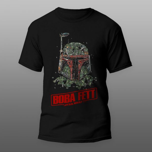 Star Wars BOBA 05 | muška i ženska majica (bela, crna, siva) - Image 2