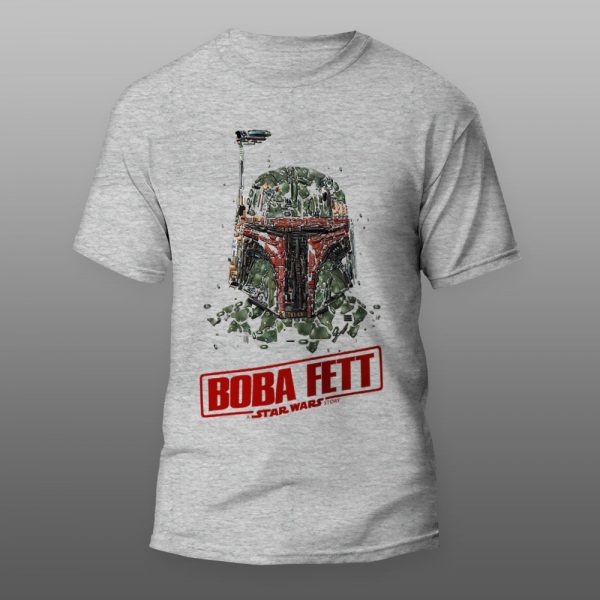 Star Wars BOBA 05 | muška i ženska majica (bela, crna, siva) - Image 3