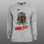 Star Wars BOBA FETT 05 |muški i ženski duks (bela, crna, siva) - Image 3