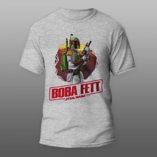 Star Wars BOBA 08 | muška i ženska majica (bela, crna, siva) - Image 3