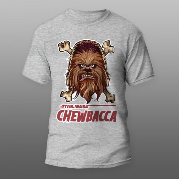 Star Wars CHEWBACCA | muška i ženska majica (bela, crna, siva) - Image 3