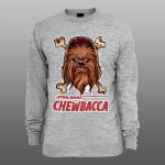 Star Wars CHEWBACCA 03 |muški i ženski duks (bela, crna, siva) - Image 3