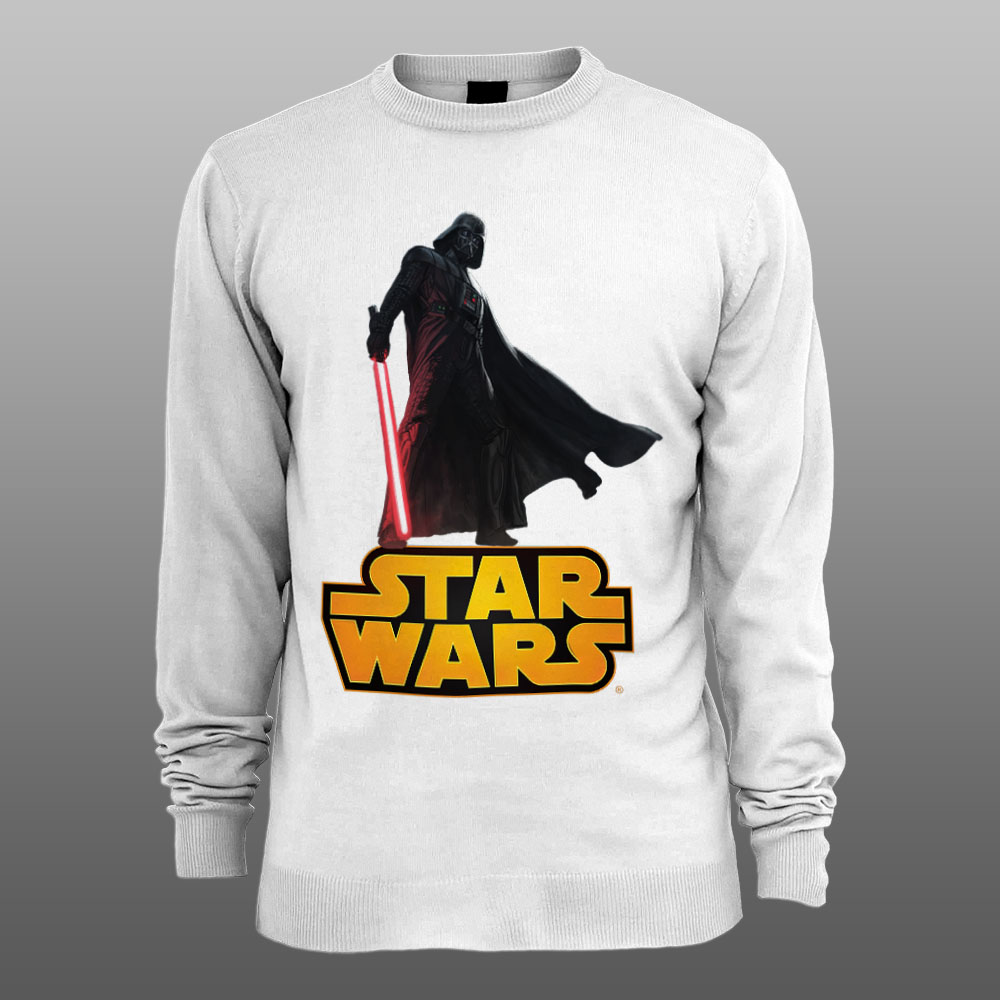 Star-Wars-DARTH-VADER-18-muski-beli-duks Star Wars DARTH VADER 18 |muški i ženski duks (bela, crna, siva) - Image 1