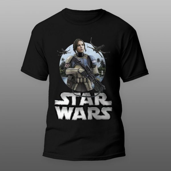 Star Wars JYN ERSO 01 | muška i ženska majica (bela, crna, siva) - Image 2