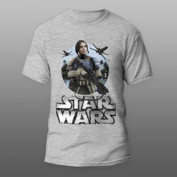 Star Wars JYN ERSO 01 | muška i ženska majica (bela, crna, siva) - Image 3