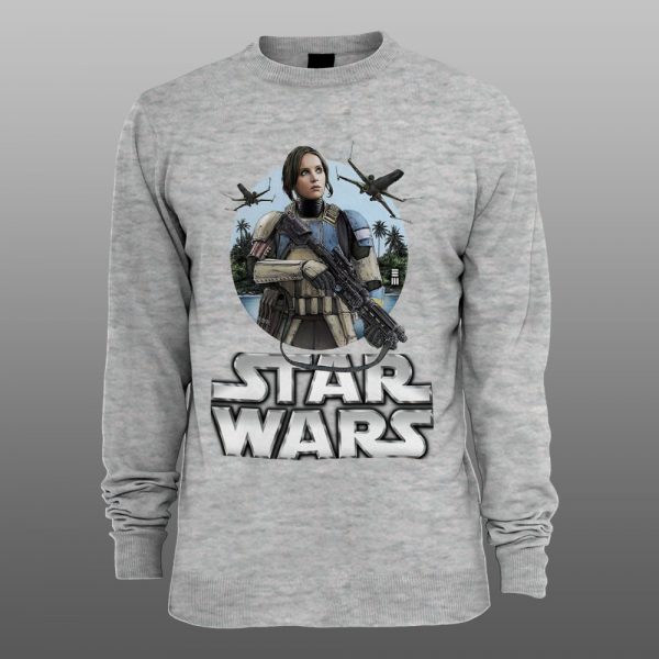 Star Wars JYN ERSO 01 |muški i ženski duks (bela, crna, siva) - Image 3