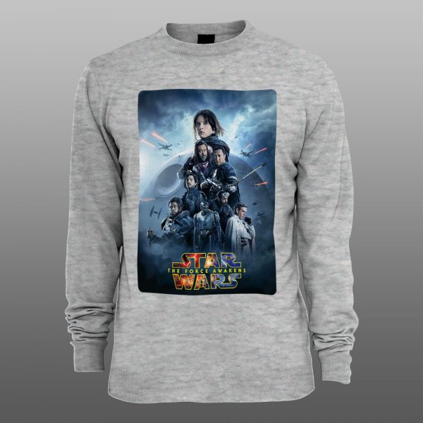 Star Wars JYN ERSO 03 |muški i ženski duks (bela, crna, siva) - Image 3